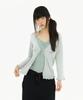 Mireco Ribbon Glitter Lace Cardigan Skyblue