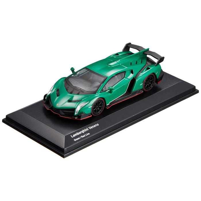 Kyosho Bunka Original 1/64 Scale Diecast Car Lamborghini Veneno (Green)