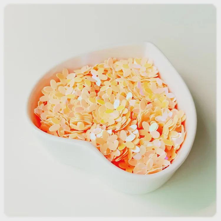 Yaleduo 10mm Wklęsła Koralik Śliwkowy Pięciopłatkowy Cekin do DIY Kostiumów Dziecięcych i Haftu.