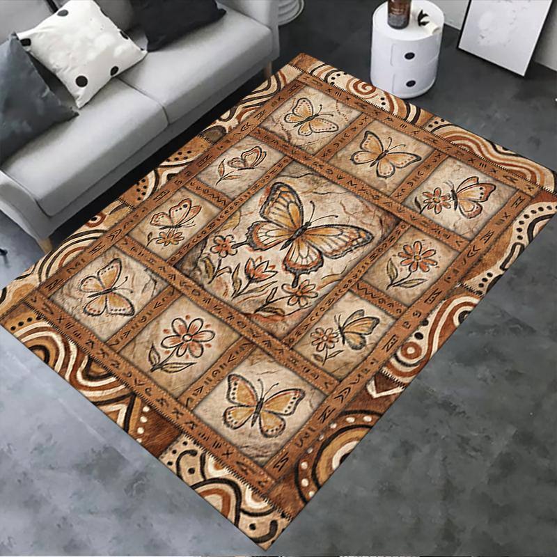 

2025 New Butterfly Decoration Carpet Rug for Living Room Bedroom Home Sofa Decoration,Kids play Non-slip Floor Mat24 40x60cm( 15x23in )