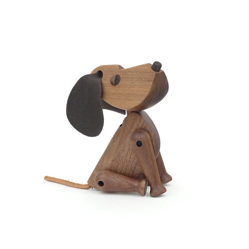 Hans Bolling Oscar in 2 Farben erhältlich Holzspielzeug Objekt Figur Innenpuppe Hund Dekoration Nordische Waren Nachbildung Tierkreiszeichen Jahr Muttertagsgeschenk niedlich