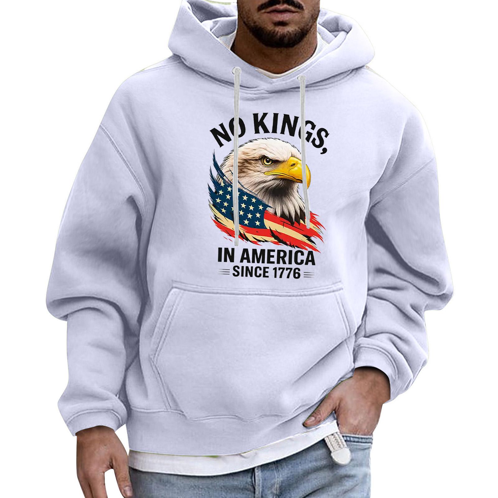 

Мужская модная толстовка с капюшоном и длинными рукавами для отдыха XL белый