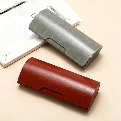 Slim Eyeglass Box PU Leather Protective Storage Box Sunglasses Case  Daily Commute & Travel