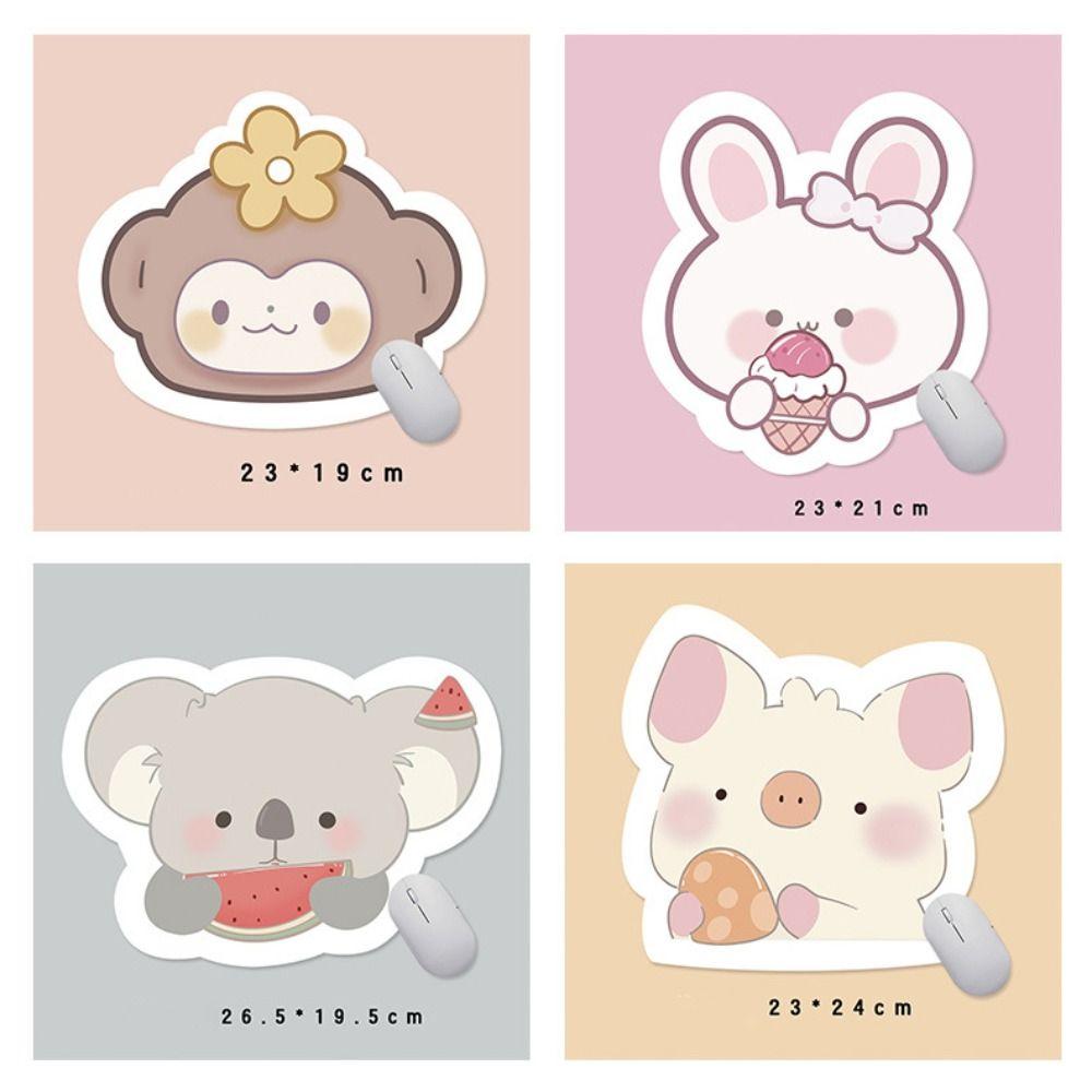Anti-slip Cartoon Mouse Mat Waterproof Girls Mousepad Creative Cute Animals Mouse Pad Laptop Setup