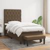 3136792 vidaXL Divan Bed with Mattress Dark Brown 80x200 Cm