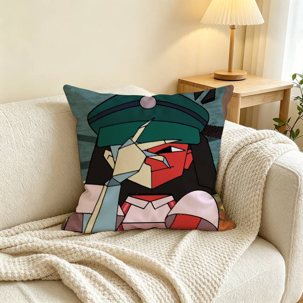 D-Dream BBQ ENA Pillow Case Square Double-Sided Sofa Cushion Cover Bedroom Bedside Pillow
