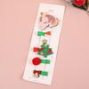 5 Stück/Set Kinder Weihnachten Haarspangen Elch Schneeflocke Haarnadeln Baby Mädchen Haarspangen Clips Weihnachtsfeier Geschenke Haarschmuck
