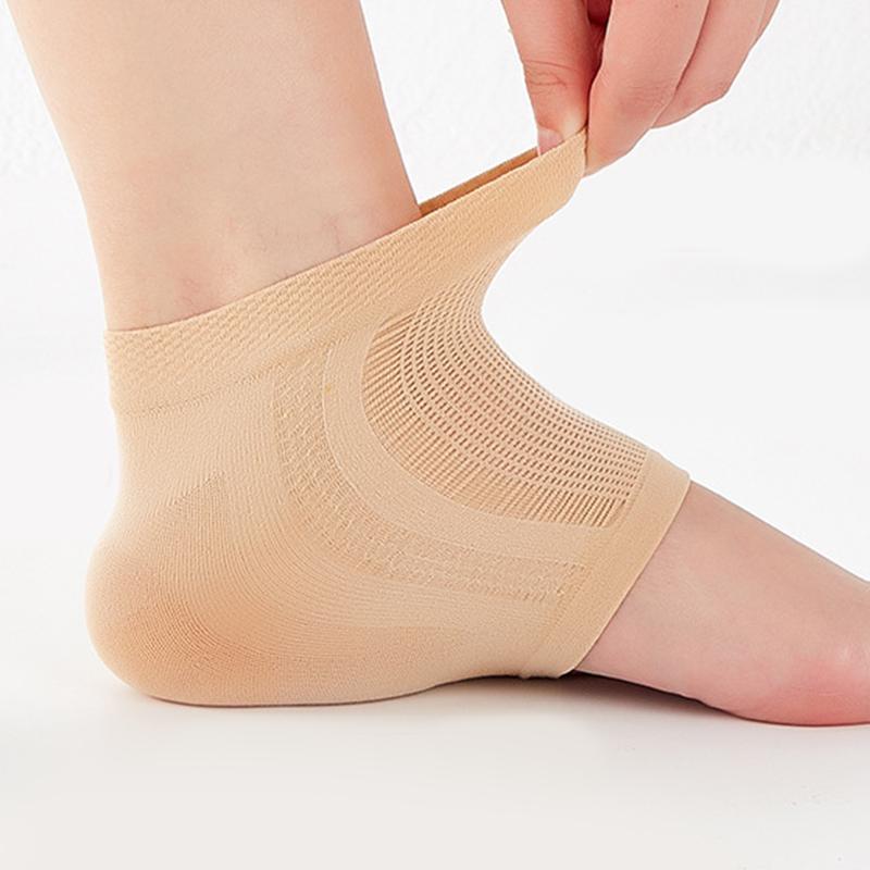 1Pair Silicone Foot Cover Anti-Crack Heel Socks Heel Protective Cover Anti-Dry Moisturizing Sleeve Cracked Socks
