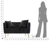 Sofa Bucarest Black Cm 127X74X71