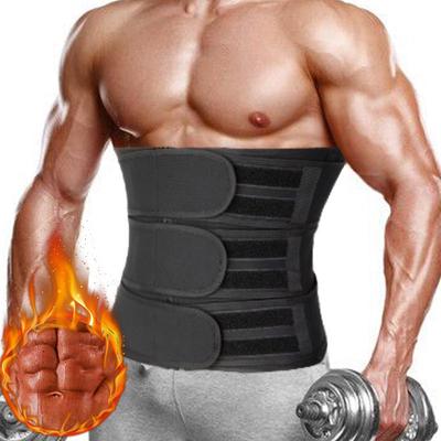 Men Waist Trainer Corset Slimming Body Shaper Fitness  Belt Compression Waist TrimmerWorkout Cincher Weight Loss Fat Burner Sweat Straps Sports Girdle
