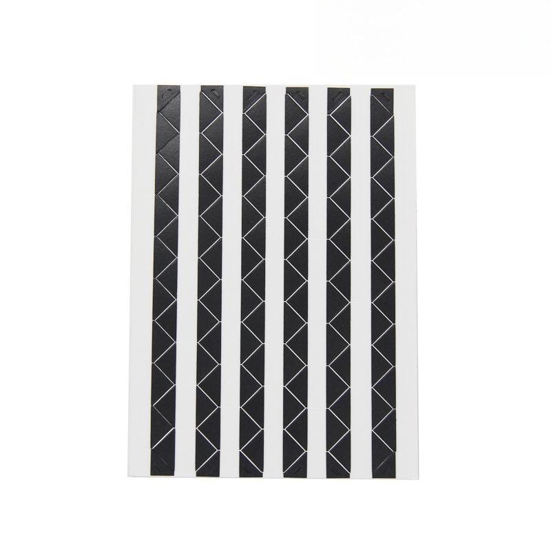 

1 Sheet sticker with 102pcs self-adhesive photo corner stickers for scrapbooks and photo albums, our adventure book stickers чёрный