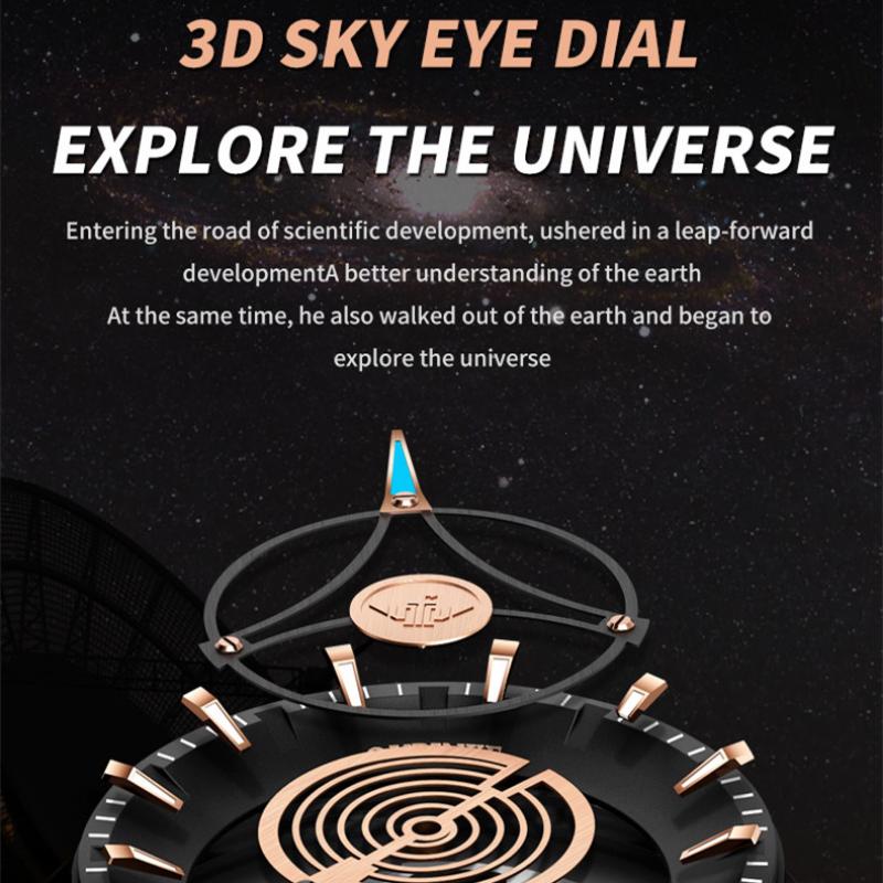 OUPINKE Neue Business-und freizeit herren Uhr Hohl Bewegung Wasserdicht Voll Automatische Maschinen High-end-Uhr