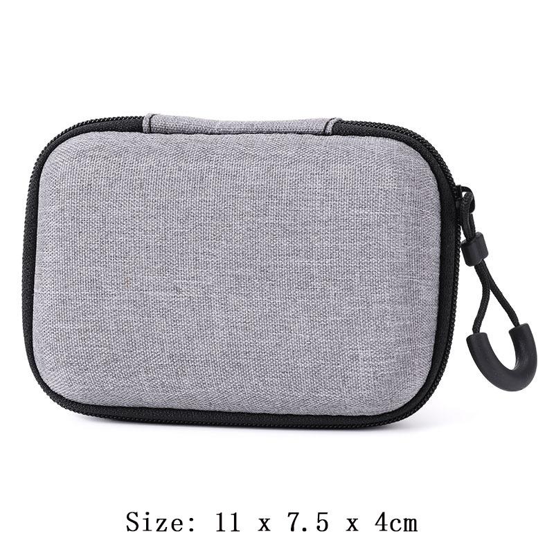 Portable Zipper Earphone Case Bag for Airpod Earpods KZ BA10 AS10 ES4 Charging Cable Accessories Mini Carrying Storage Bag Pouch