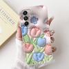 Für Samsung Galaxy A17 5G Hülle SM-A716B Süßes Kaninchen Cartoon Cover Weiche TPU Handyhülle Für Samsung A17 A 17 GalaxyA17 5G Fundas