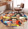 One Piece Pattern Round Rug, Indoor/Outdoor Mat, for Picnic, Gameroom, Bedroom, Office, Living Room, Home Decor Carpet, Birthday Gift