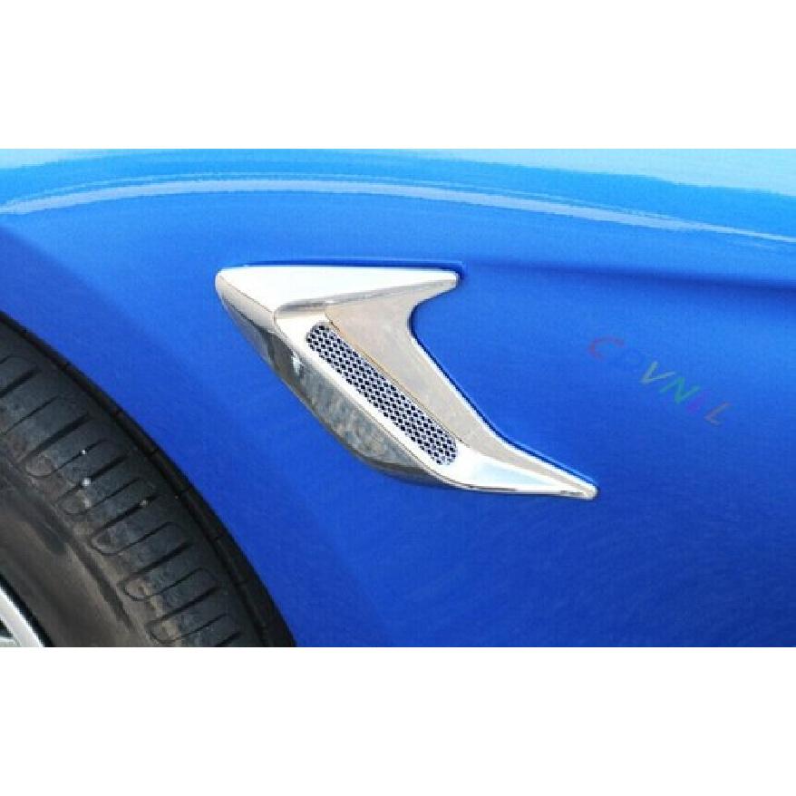 ABS Chrome Vent Cover Fender Decor Cover Trim 2PCS Fit For BMW X3 G01 2018-2021