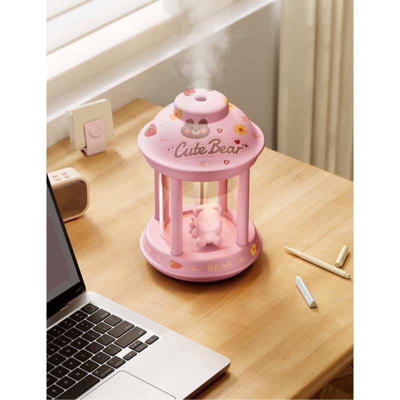 New Mini Humidifier for Desk - USB Portable Humidifier with Mood Light Small Room & Dorm Decor Creative Gift Idea