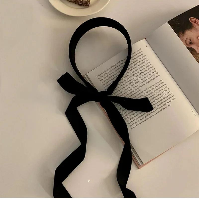 New Korean DIY Bezel Headwear Women Ribbon Headband Girls Hair Bands Vintage Cosplay Hairband Hoop for Party Hair Accessories