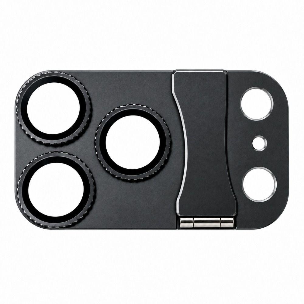 Foldable Stand Phone Camera Lens Protector Anti-scratch Full Cover Phone Lens Cover Aluminum Alloy for iphone 18 Pro MAX 18Pro