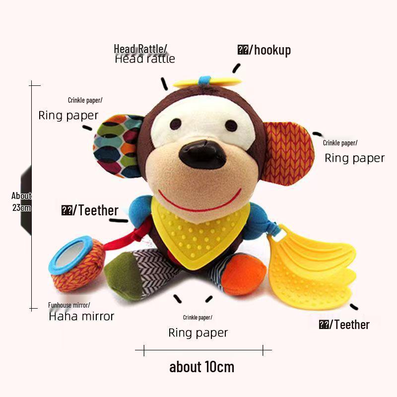 Washable Plush Cartoon Animal Dolls - Seven Styles for Children