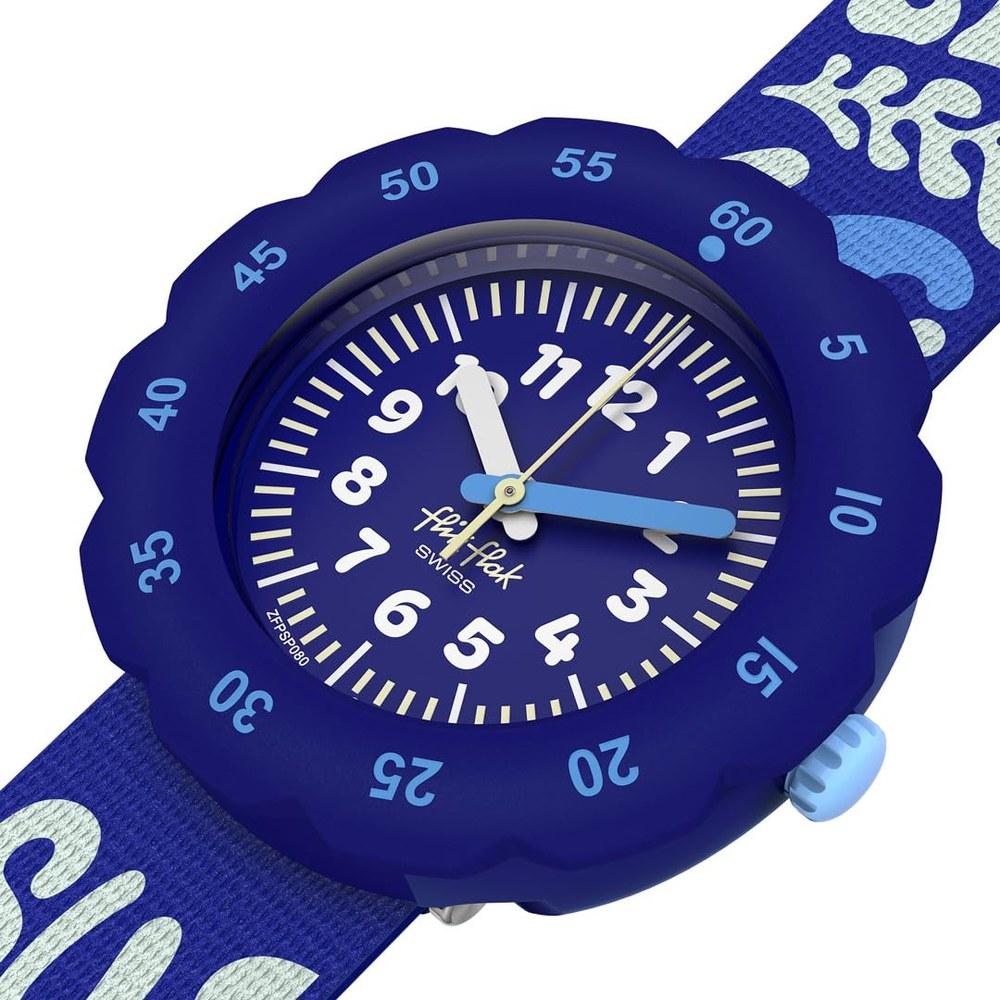Flick Flak Kids Wristwatch Surfing Essentials FPSP080 Boys Blue