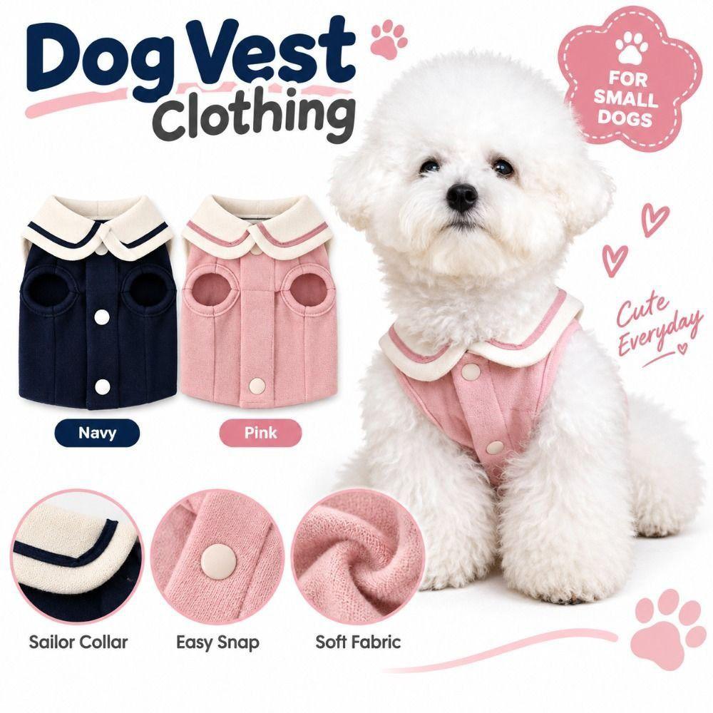 Breathable Dog Clothing Soft Cotton Puppy Outfit New Pet Clothes  Small Dogs