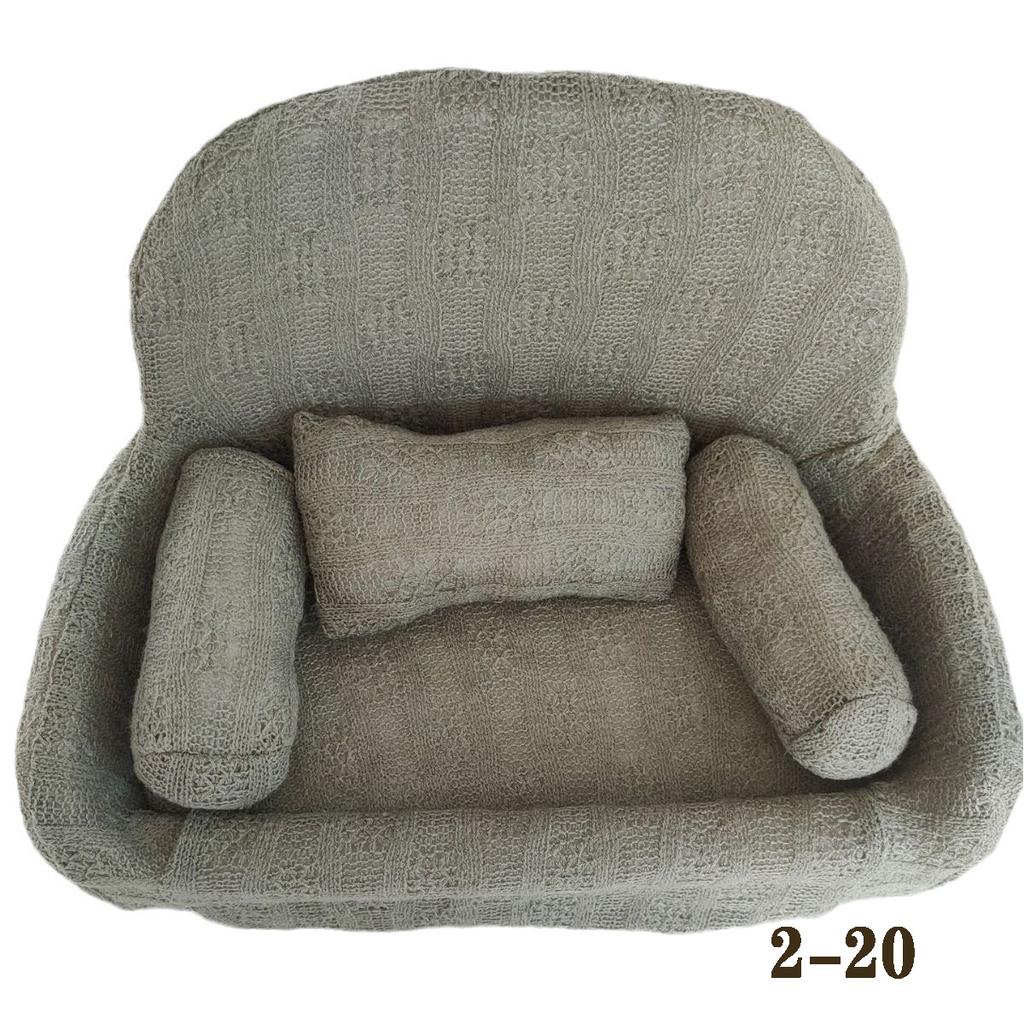 Newborn Photography Props MINI Sofa Chair Full Moon Baby Shooting Sofa Baby Taking Pictures Soft Small Seat Solid Color Sofa