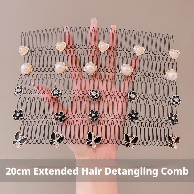 Hairpin Head Ornaments Broken Hair Comb Insert Hairpin Female Back of The Head Hair Fixed Hair Broken Hair Tidying Hairpin