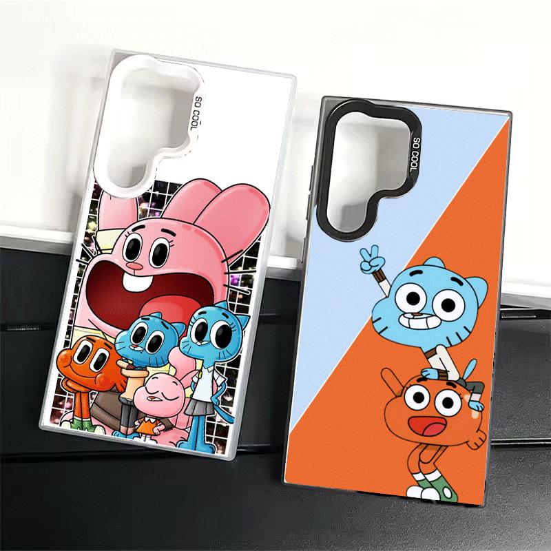 A-Amazing World G-Gumball Soft Phone Case for Samsung Galaxy S24 S25 FE S26 Edge S23 Ultra S22 Plus S21 + Shockproof Cover Back