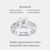 Elegant Filigree Moissanite Ring With Intricate Openwork Tarnish Resistant S925 Silver for Retro Style and Bridal Statement Ring