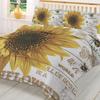 Sunflower Bee Butterfly Wood Board Duvet Cover With Pillow Case Custom 3pcs Bedding Set Quilt Cover Double Bed Home Textile