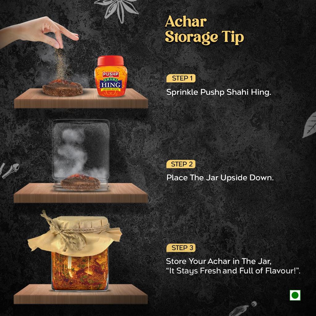 Pushp Achar Masala 200g Pak van 5 Premium Traditionele Kruidenmix Voor Authentieke Zelfgemaakte Augurken Klaar voor Gebruik Smaakvolle Mix
