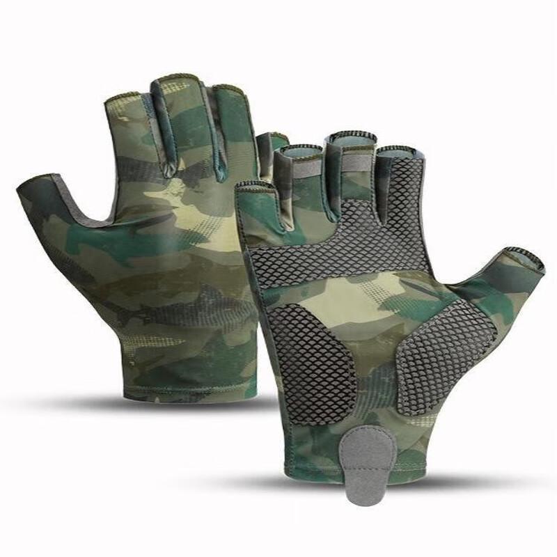 Maihanxin Ice Silk Breathable Quick-Dry Half-Finger Gloves