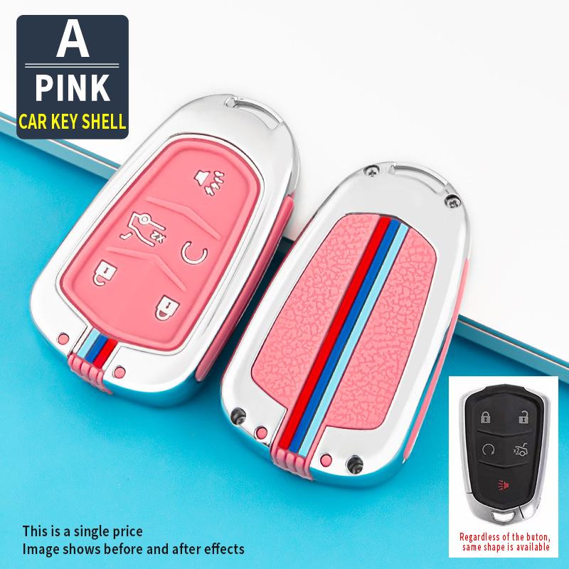 Silicone Remote Key Fob Cover for Cadillac XT5, CT6, XTS, XT4, and ATSL - Creative Design for Men and Women