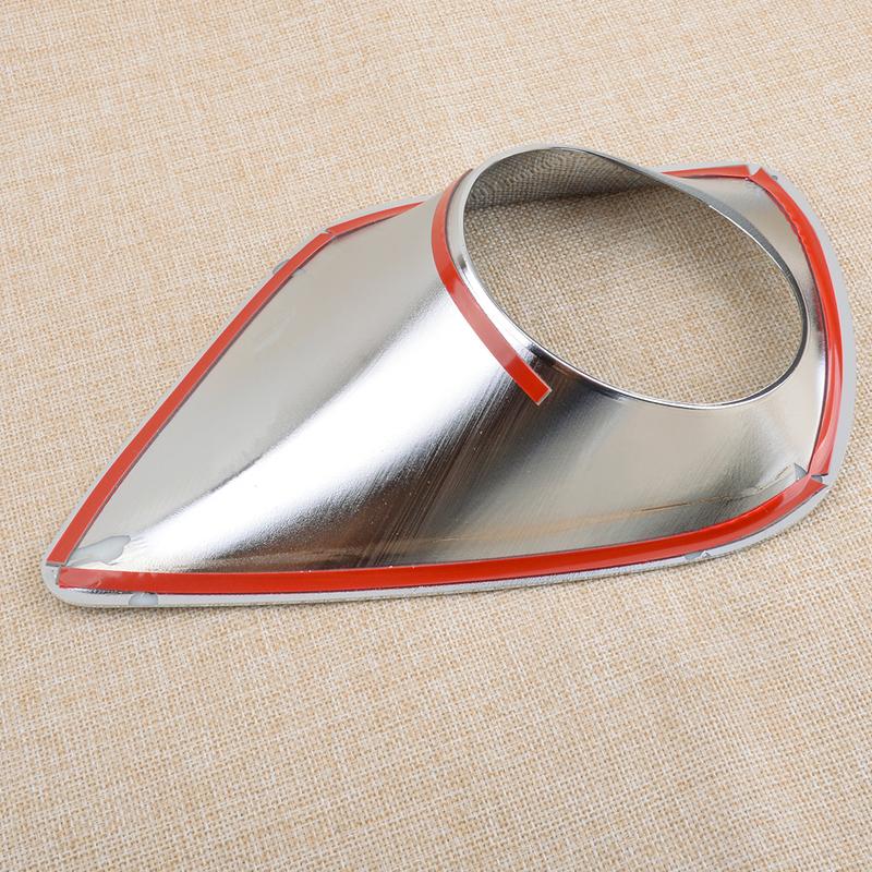 Front Bumper Fog Light Cover Lamp Trim Frame Bezel Fit for Toyota RAV4 2013-2015 Mirror Chrome