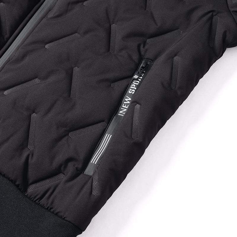 Jacka i lammull med bomullsfyllning Herrjacka Vinter Sammet Förtjockad Bomullsfylld Klädsel Håll Varm Lös Ledig Mångsidig