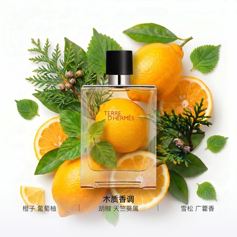 Hermes Pánská vůně Dřevitá vůně EDT Narozeninový dárek pro chlapce Kosmetika Pomerančový cedr 63980 63980-50ml