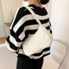 Solid Color Simple Corduroy Bag Women's Spring/Summer New Western Style Shoulder Small Square Bag Popular Fashion Underarm Bag