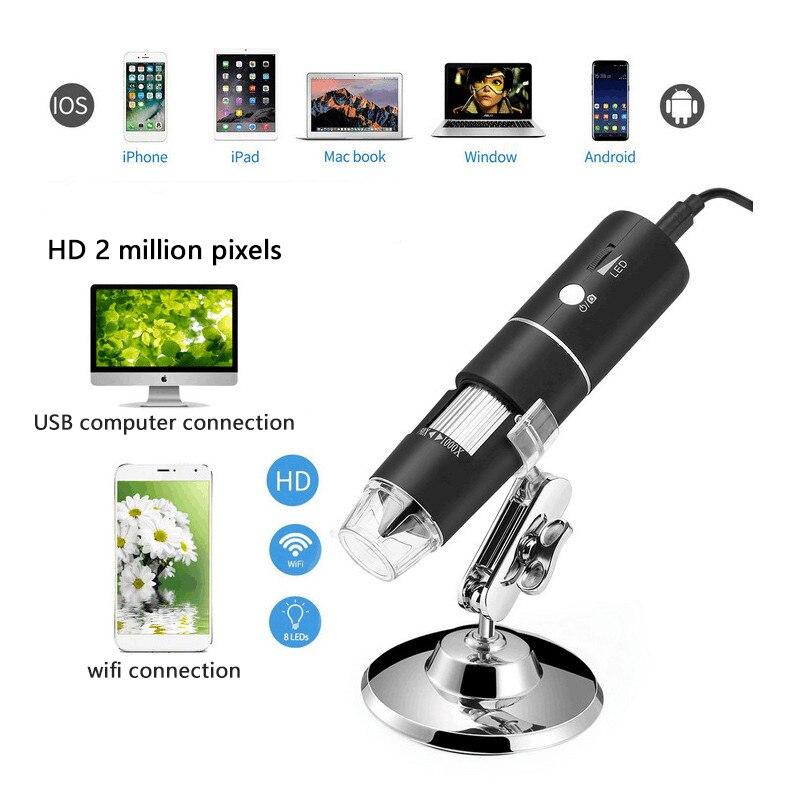 1080P Portable Microscope Hd Wireless Digital Microscope Electron Microscope 1000 Times WiFi Connection 1080P Portable Microscope Hd Wireless Digital Microscope Electron Microscope 1000 Times WiFi Connection