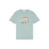 Ss24 Round Neck Pullover Letter Logo Animal Pattern Printed Slim Fit Short Sleeve T-Shirt Men T-Shirt Light-Green MM00120KJ0118-P417