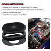 12" x 2" ovale Luftfiltereinheit 5-1/8" Vergaserhals mit Durchflussdeckel High Flow Chrom für GMC Chevy Ford Chryler Dodge