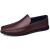 Fashion Genuine Leather Men's Loafers Handmade Slip on Flats Leisure Walk Male Casual Shoes Business Moccasins Versatile Driving Shoes