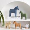 Wooden Horse Figurine Ornament Modern Minimalist Art Crafts For Living Room Bedroom Desktop Decoration