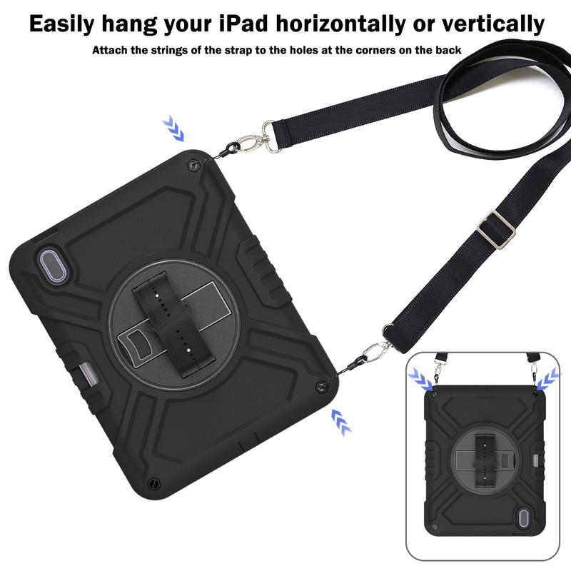 Funda Universal para iPad 10ª Generación 10.9 Pulgadas Pro 11 Air 4/5 Mini 6 Con Soporte Giratorio Correa de Silicona a Prueba de Golpes Incluida