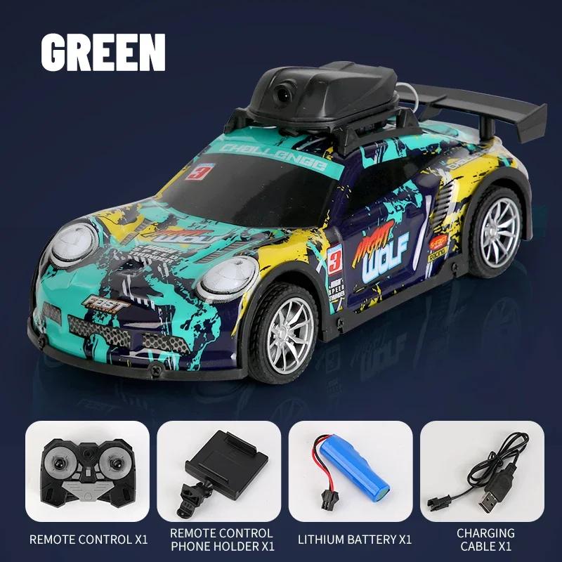 Rc Car with Camera HD Wifi Fpv Racing Cars Remote Control Offroad Buggy Vehicle App Control Electric Drift Car for Boys Kids