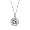 Cross-Border Fashion: Eight Hearts Eight Arrows Zircon Round Pendant Necklace - Women's Luxury Clavicle Chain