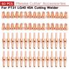 plasma cutter accessories 60pcs Red Copper Extended Long Plasma Cutter Tip Electrodes/Nozzles Kit Consumable for PT31 40A Cutting Welder Accessories