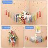 188x145x145cm, Toy Storage Hammock for Stuffed Animals, Stores Up to 80 Stuffies, XL Toy Hammock for Teddy Bears, Macrame Wall Hanging Organizer for K