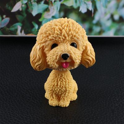 Wobble Head Dolls Resin Car Decoration Gift Tabletop Bobblehead Dog Car Ornaments Nodding Puppy Toys Shaking Head Dog