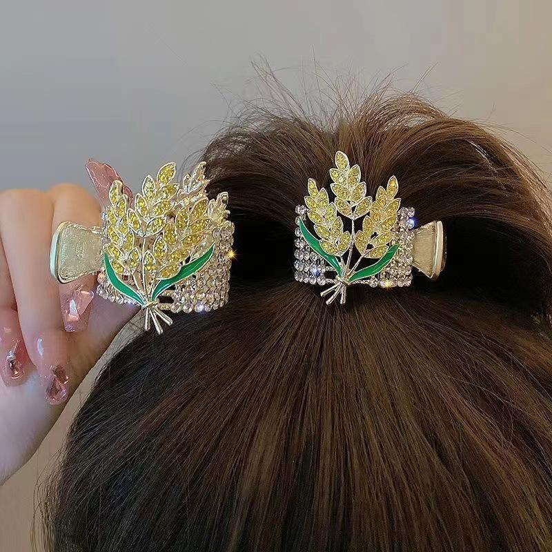 Barley Spike Elegant Updo Hairpin: Women's High-End Summer Hair Clip